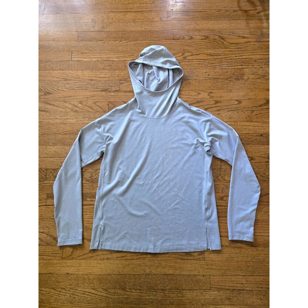 Athleta Uptempo Hoodie Sweatshirt Women's Small Gray Stretch Lightweight